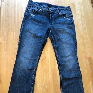 Silver boot cut jeans
